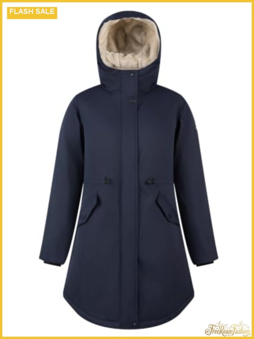 Women's Fleece Lined Parka Waterproof Long Hooded Winter Coat